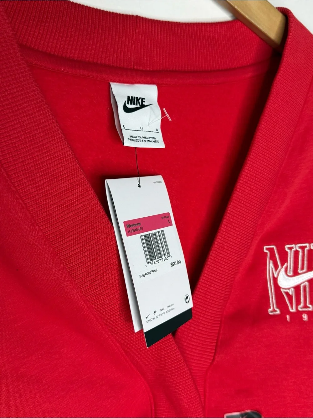 NWT Nike Sportswear Phoenix Fleece Women's Over-Oversized Graphic Cardigan Sz L - Picture 5 of 10